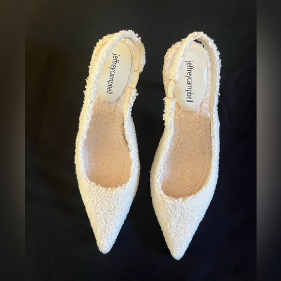 Jeffrey Campbell Persona Faux Shearling Pointed Toe Pump - Picture 2 of 3